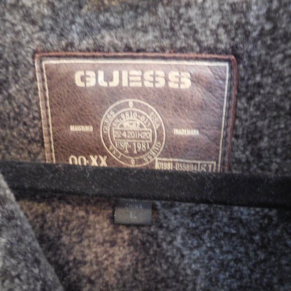 VINTAGE Guess Suede Leather Jacket - Picture 3 of 7